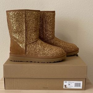 UGG Classic Short II Foil Glam Boots NWT NIB